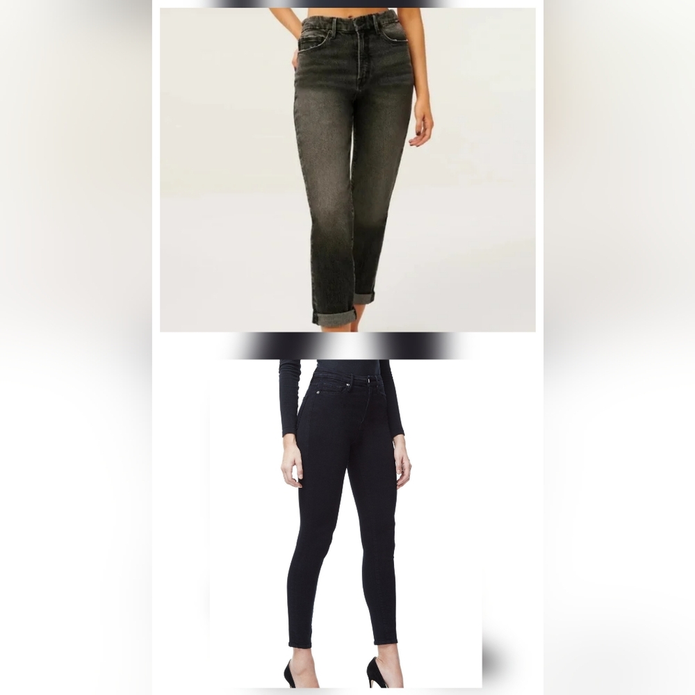 Good American Charcoal Denim Jeans